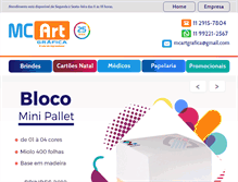 Tablet Screenshot of mcartgrafica.com.br